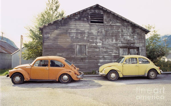 Vw Art Print featuring the photograph VW's in Skagway Alaska by Sterling Gold