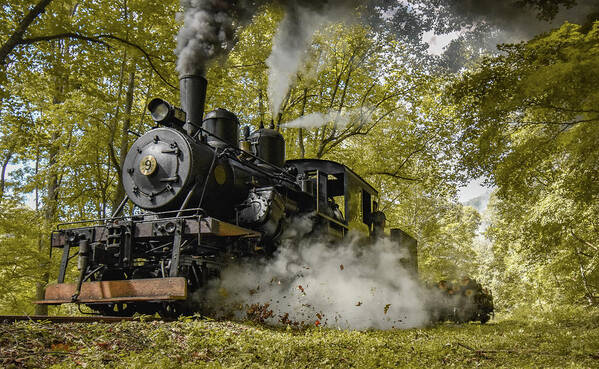 Train Art Print featuring the photograph Fall Train #1 by Michelle Wittensoldner