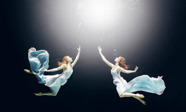 People Art Print featuring the photograph Ballet Dancer Underwater #12 by Henrik Sorensen