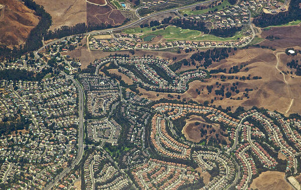 Suburb Art Print featuring the photograph Anheim Hills Subdivision by Pastorscott