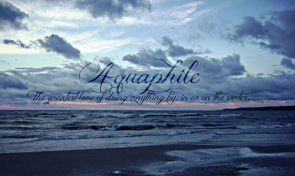 Aquaphile Art Print featuring the photograph Aquaphile by Cyryn Fyrcyd
