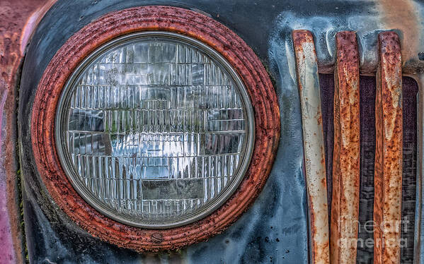 Old-car Art Print featuring the photograph Beauty and the Beast by Bernd Laeschke