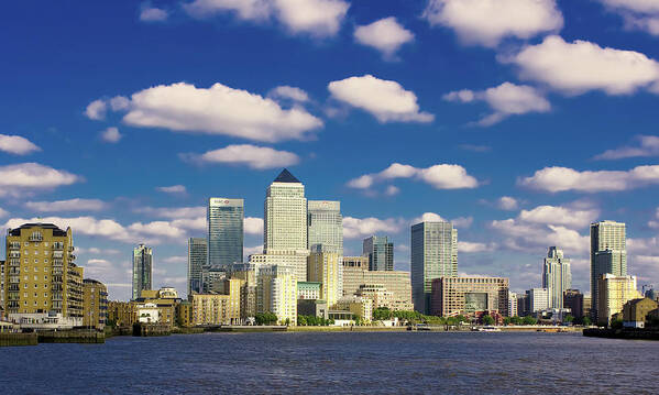 Canary Wharf Art Print featuring the photograph Canary Wharf Daytime by Darkerphoto