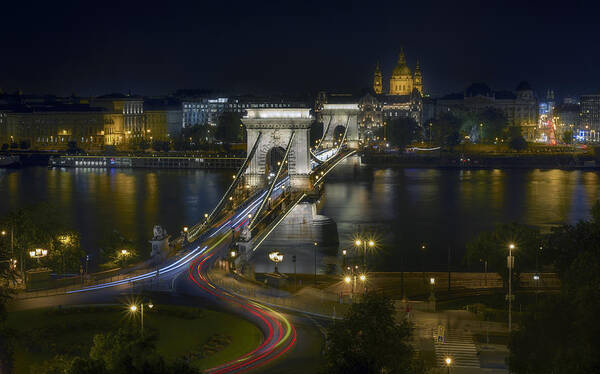 Bridge Art Print featuring the photograph Chain Bridge. Budapest. by Fran Osuna