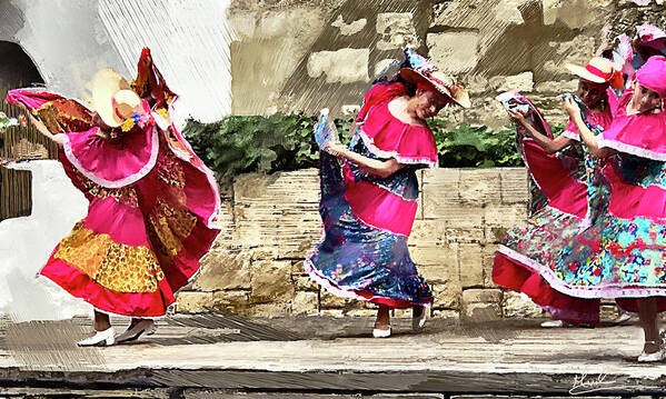 Colorful Art Print featuring the photograph Colorful Dance by GW Mireles