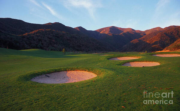 Golf Course Art Print featuring the photograph Golf Sunrise by Terri Brewster