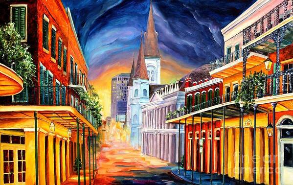 New Orleans Art Print featuring the painting Happy New Orleans by Diane Millsap