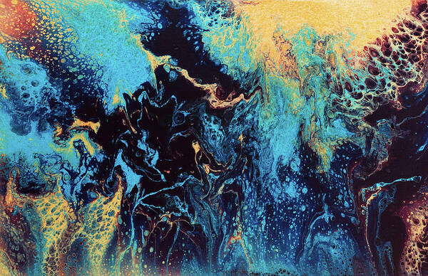 Fluid Art Print featuring the painting Momentary Venus by Jennifer Walsh