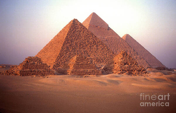 Majestic Art Print featuring the photograph Pyramids Of Giza by Stevenallan