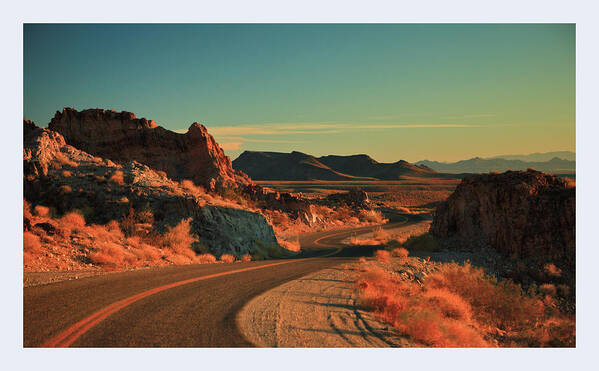 Tranquility Art Print featuring the photograph Route 66 - Heading For Needles by Stewart Leiwakabessy