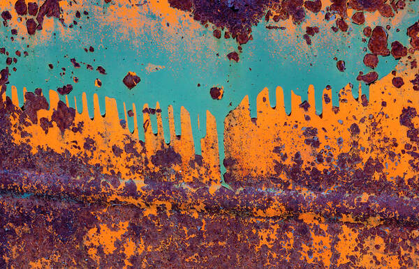 Vehicle Part Art Print featuring the photograph Rusty Car Door, Shaniko, Oregon, Usa by Mint Images/ Art Wolfe