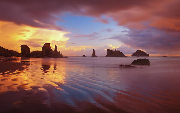 Oregon Art Print featuring the photograph South Coast Sunset by Darren White