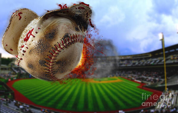 Burnt Art Print featuring the photograph Steroids In Baseball by Toddsm66