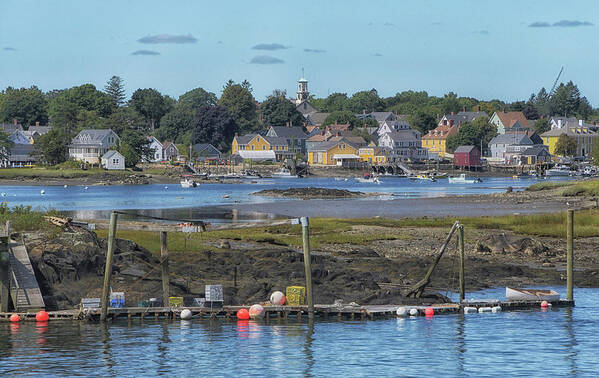 New England Art Print featuring the photograph Strawberry Banks at Low Tide by Mike Martin