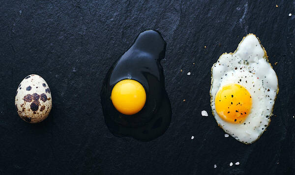 Food Art Print featuring the photograph The Egg Way by Aleksandrova Karina