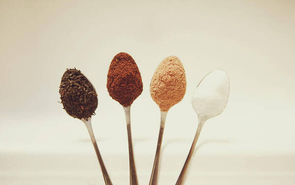 Sugar Art Print featuring the photograph Various Of Teaspoons by Victoria Bee Photography