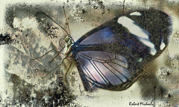 Blue Art Print featuring the photograph Wing Tips by Robert Michaels