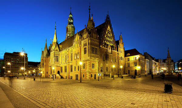 Scenics Art Print featuring the photograph Wroclaw by Gosiek-b