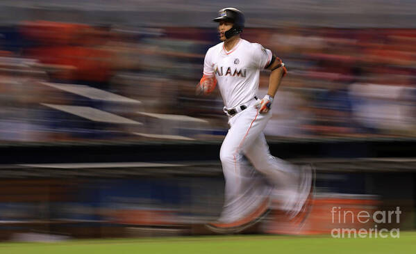 People Art Print featuring the photograph Giancarlo Stanton #13 by Mike Ehrmann