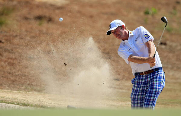 Sand Trap Art Print featuring the photograph U.S. Open - Round Three #4 by David Cannon