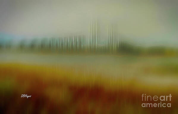 Bridges Art Print featuring the mixed media Altered Reality 28A - Sidney Lanier Bridge Abstract Art by DB Hayes