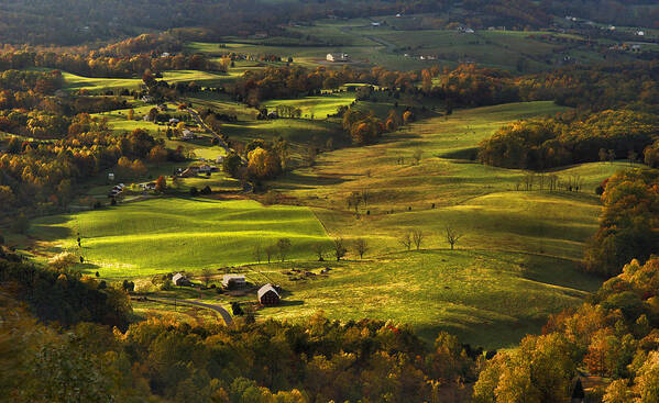 Shenandoah Valley Art Print featuring the photograph Autumn - Shenandoah Valley by Stephen Vecchiotti