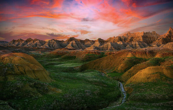 Badlands Sunrise Art Print featuring the photograph Badlands Beauty by Dan Sproul