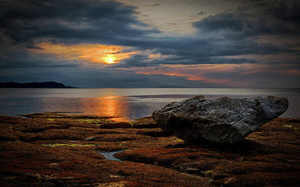 Rock Art Print featuring the photograph Balanced by Randy Hall