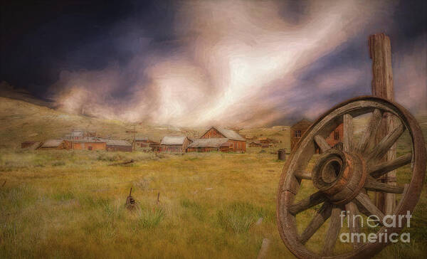 Bodie Art Print featuring the mixed media Bodie by Jim Hatch