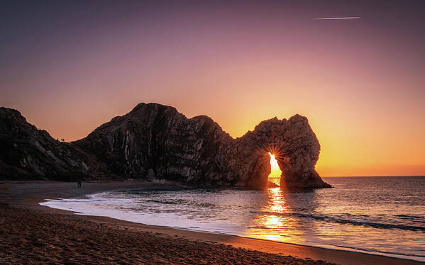Durdle Door Art Print featuring the photograph Bright Light by Framing Places