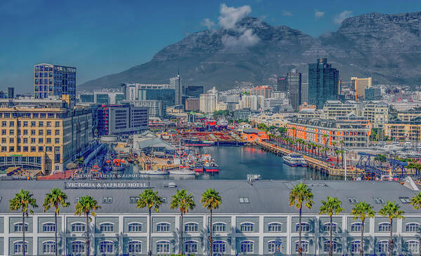 Cape Town Art Print featuring the photograph Capetown City View by Marcy Wielfaert