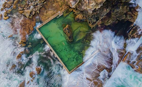 Beach Art Print featuring the photograph Curl Curl Rockpool by Andre Petrov