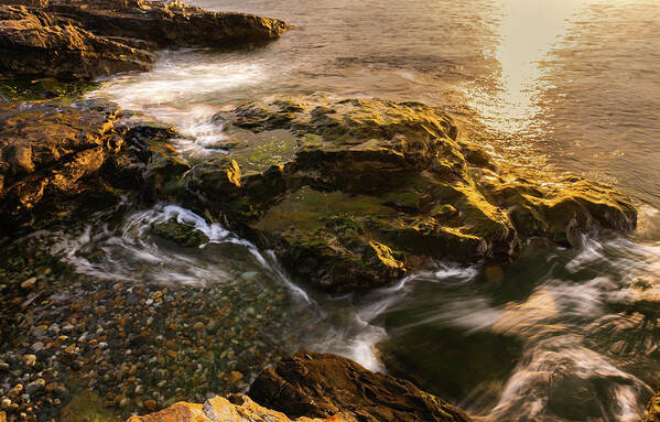 Acadia National Park Art Print featuring the photograph Dawn on the Acadia Coast 3 by Ron Long Ltd Photography