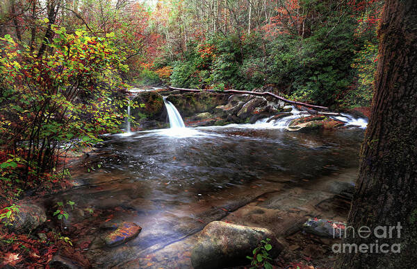 Waterfalls Art Print featuring the photograph Double Trouble by Rick Lipscomb