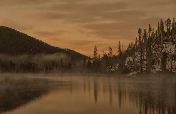 Yellowstone Art Print featuring the photograph Early Morning Yellowstone by CR Courson