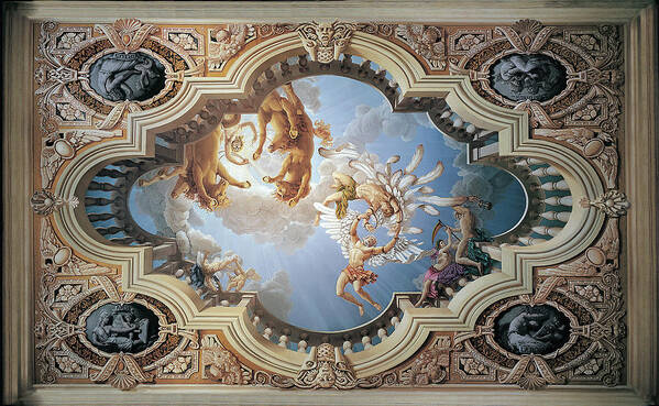 Fall Of Icarus Art Print featuring the painting Fall of Icarus by Kurt Wenner
