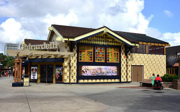 Ghirardelli Ice Cream Art Print featuring the photograph Ghirardelli Disney Springs Florida by David Lee Thompson