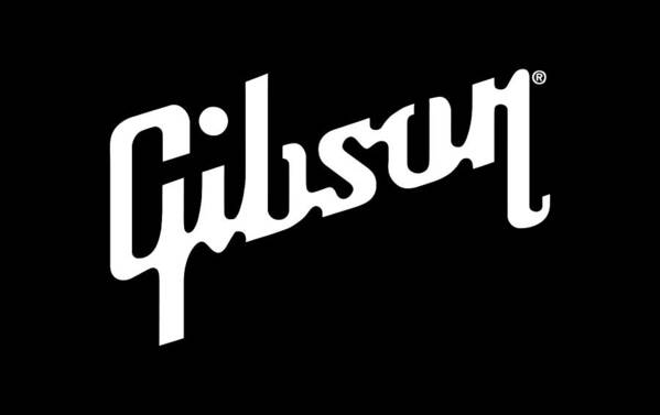 Gibson Logo Art Print featuring the digital art Gibson Logo white by Oryza Nosativa