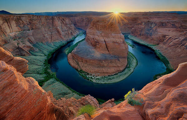 Horseshoe Bend Art Print featuring the photograph Horseshoe Bend by Peter Boehringer