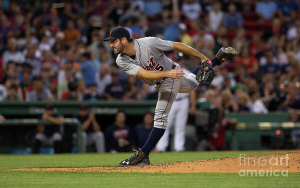 People Art Print featuring the photograph Justin Verlander by Rich Gagnon
