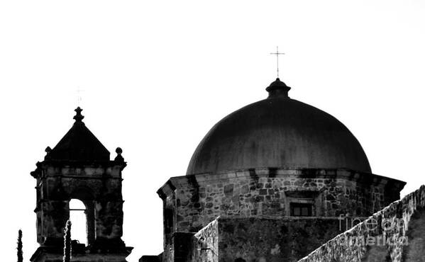 Historical Photograph Art Print featuring the photograph Mission San Jose Towers by Expressions By Stephanie