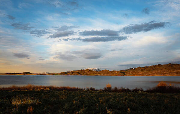 Sunrise Art Print featuring the photograph Morning at Wildhorse Reservoir by Ron Long Ltd Photography