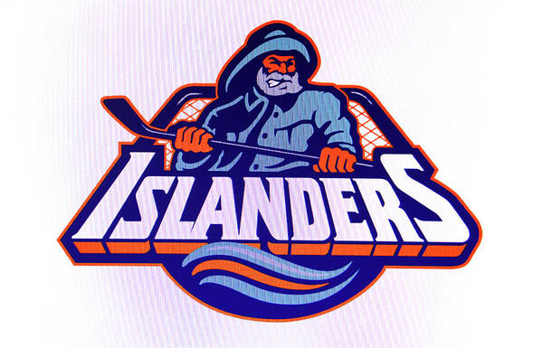 N Y Islanders Logo T-Shirt by Allen Beatty - Pixels