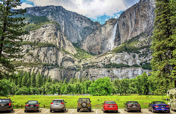 Yosemite Valley Art Print featuring the photograph Nature's Drive-In Movie by Joseph S Giacalone