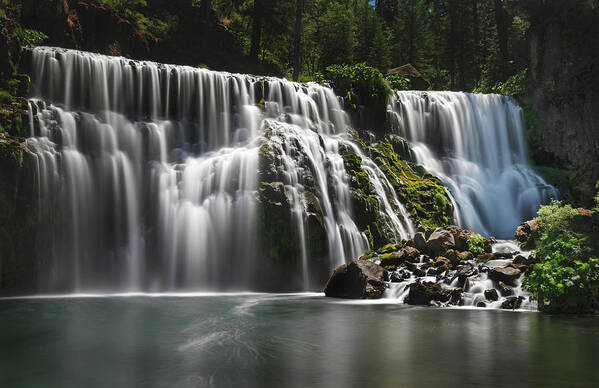 Middle Falls Art Print featuring the photograph Overflowing With Joy by Laurie Search