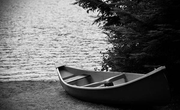 Canoe Art Print featuring the photograph Quiet Canoe by Jim Whitley
