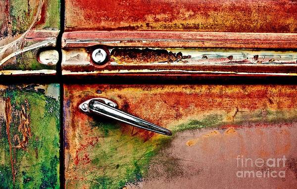 Rust Art Print featuring the photograph Rainbow Rust by Linda Bianic