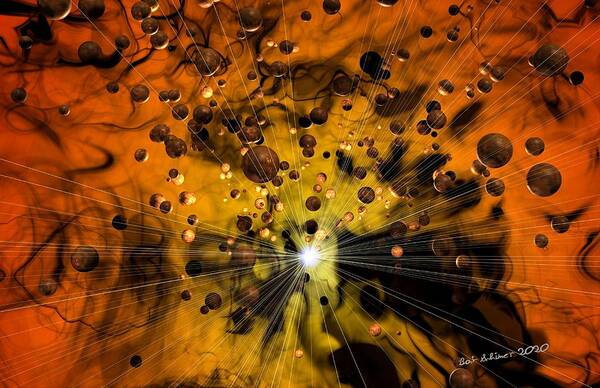 Digital Abstract Art Print featuring the digital art Spark of Inspiration by Bob Shimer