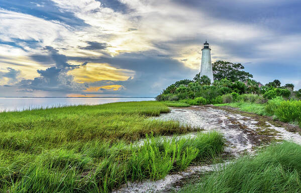  Art Print featuring the photograph St. Marks Lighthouse by Charles LeRette