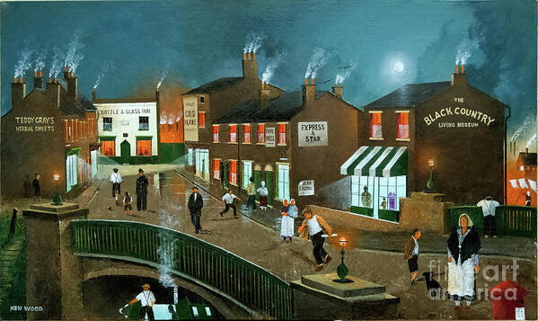 England Art Print featuring the painting The Black Country Village by Ken Wood